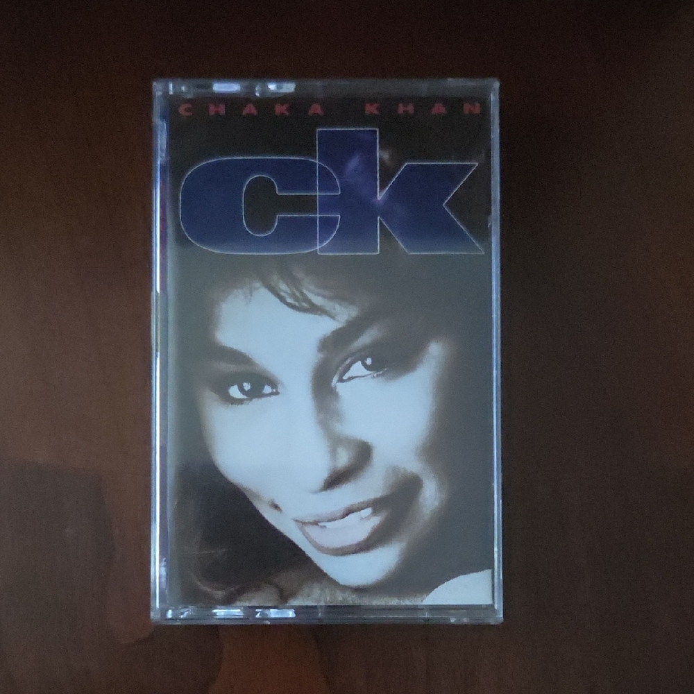 Black and Blue Cassette Tape Case with Calvin Klein Artwork